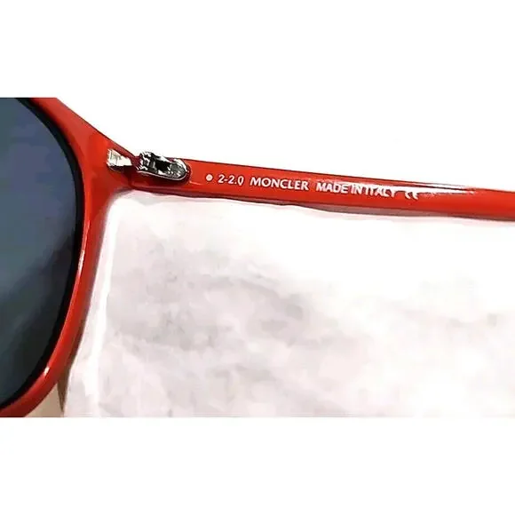 Moncler ML 0150 92L Blue Orange Yellow Square Sunglasses 56-19 150 Italy
